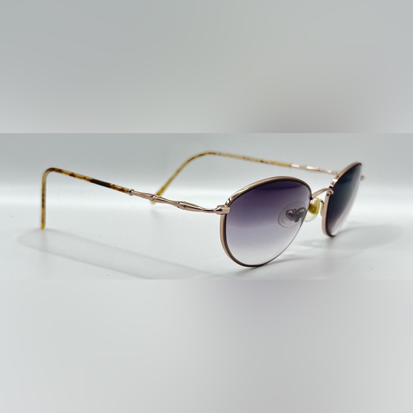 Vintage Fratelli Lozza ME-21 Bronze Oval Sunglasses Frames Only - Picture 1 of 8